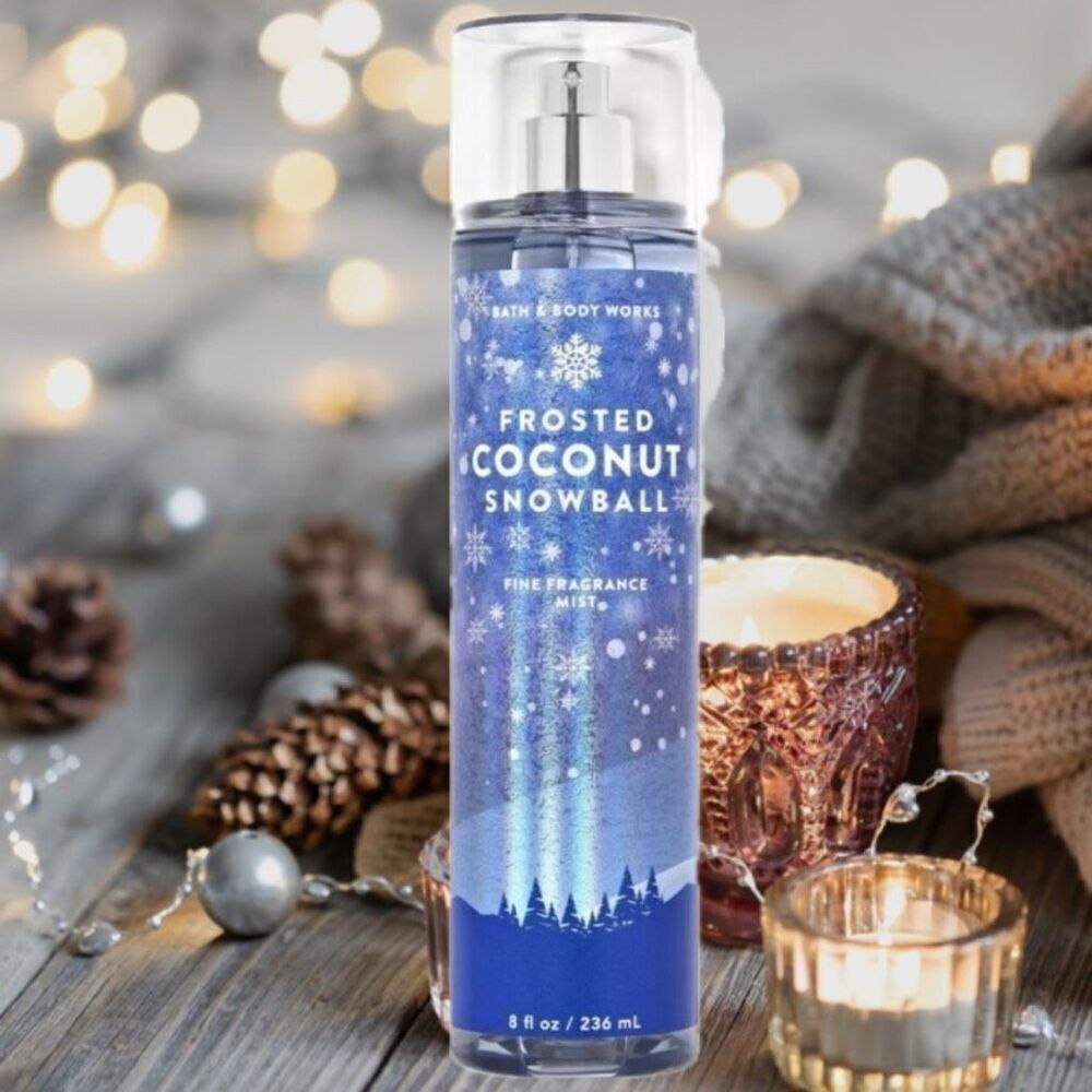 New frosted Coconut Snowball Bath & Body Works Fragrance Mist 8 fl oz